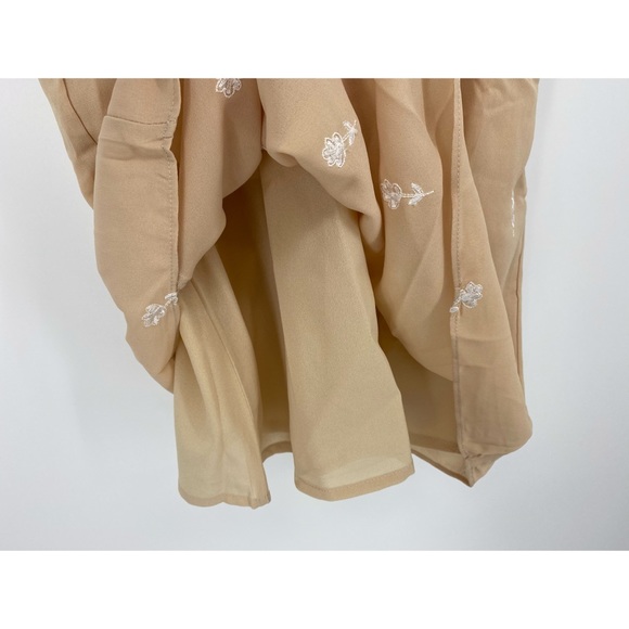 English Factory Cream White Self-Tie Tank Top Cotton T-Shirt - Picture 8 of 10